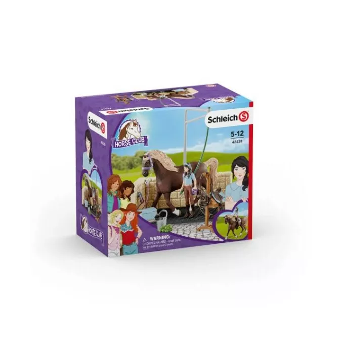 Schleich Zestaw figurek Myjnia dla koni Horse Club Emily Luna