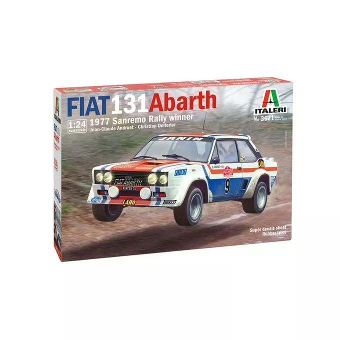 Model do sklejania Fiat 131 Abarth 1977 San Remo Rally Winn