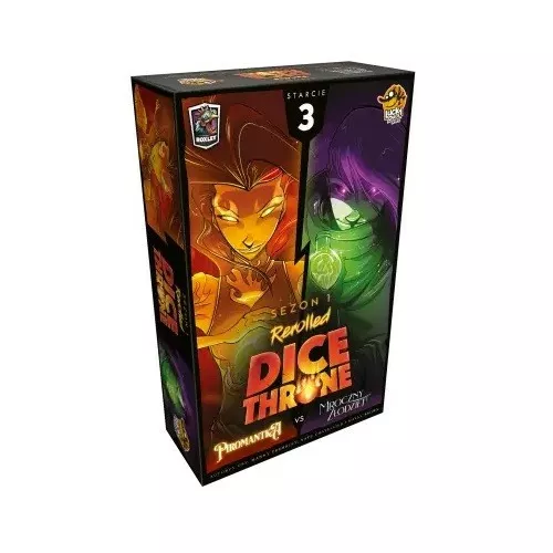 Lucky Duck Games Gra Dice Throne Starcie 3 Piromantka vs. Mroczny złodziej