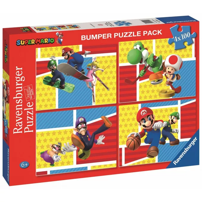 Puzzle 4x100 elementów Super Mario