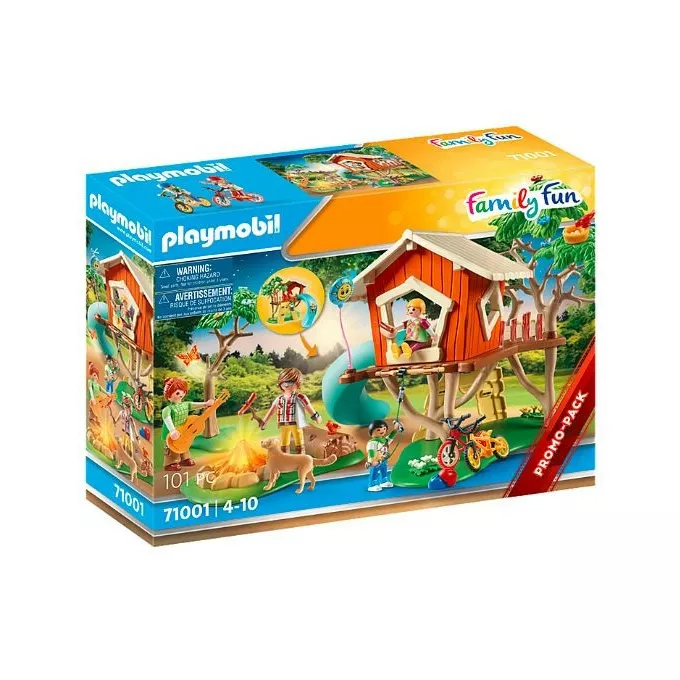 Playmobil Klocki Zestaw z figurkami Family Fun 71001 Domek na drzewie ze zjeżdżalnią