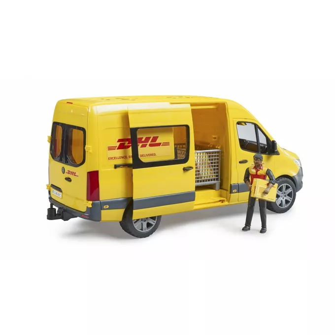 BRUDER Bus MB Sprinter DHL z figurką i akcesoriami