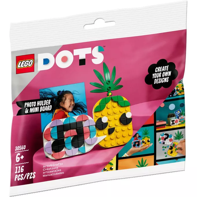 LEGO Klocki DOTS 30560 Ananas ramka na zdjęcie i miniaturowa tablica