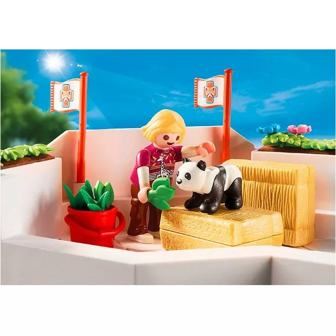 Playmobil Zestaw Family Fun 709 00 Lecznica zwierząt w Zoo