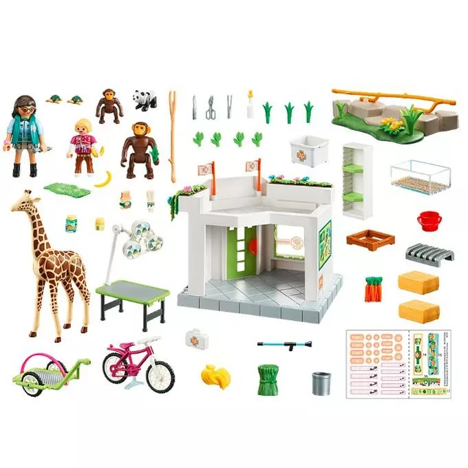 Playmobil Zestaw Family Fun 709 00 Lecznica zwierząt w Zoo