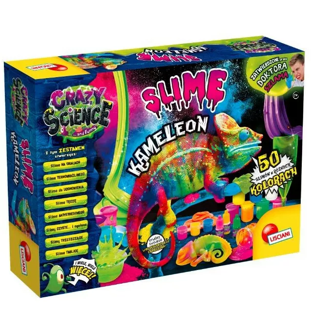 Lisciani Zestaw naukowy Crazy Science Slime Kameleon