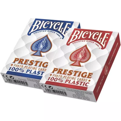 Bicycle Karty Prestige 100% Plastic Rider Back