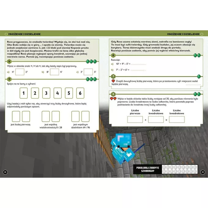 Harper Collins Książeczka Minecraft. Matematyka. Megazadania. 12+