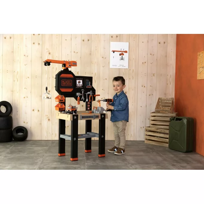 Smoby Warsztat z dźwigiem Black+Decker