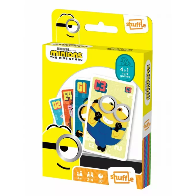 Cartamundi Gra karciana Shuffle Fun 4w1 Minionki: Wejście Gru