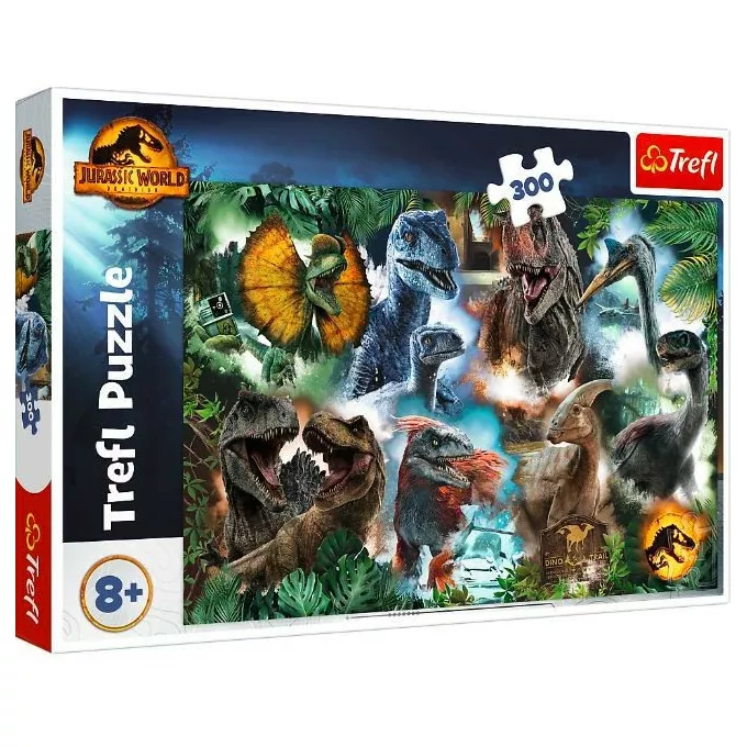 Trefl Puzzle 300 elementów Ulubione dinozaury Jurassic World