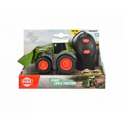 Dickie Pojazd Farm Fendt Traktor sterowany kablowo 14 cm