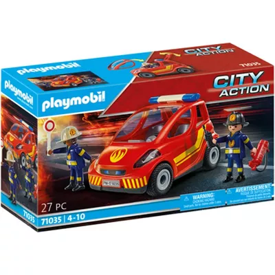 Playmobil Zestaw figurek City Action 71035 Mały samochód strażacki