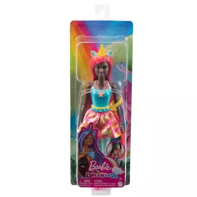 Mattel Lalka Jednorożec czerwone włosy Barbie Dreamtopia