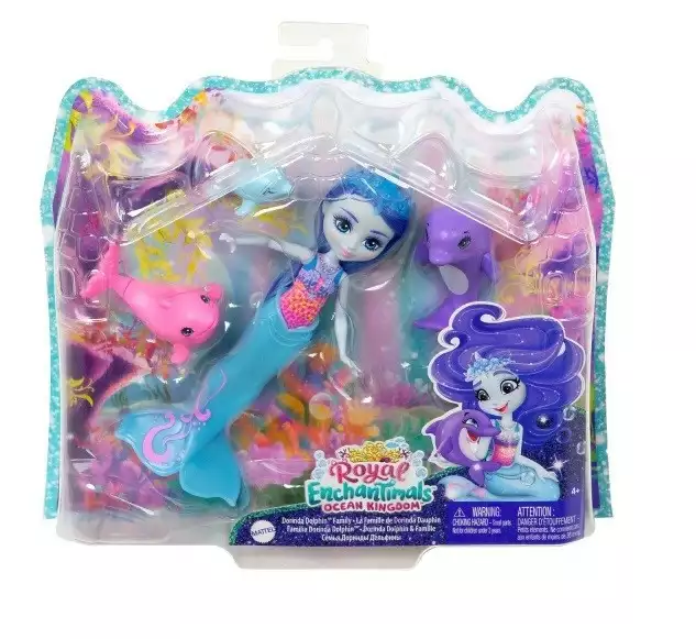 Mattel Lalka Enchantimals Rodzina Delfiny Dorinda Dolphin