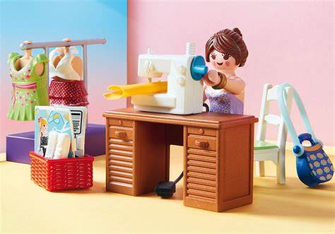 Playmobil Zestaw z figurkami Dollhouse 70208 Sypialnia z kącikiem do szycia