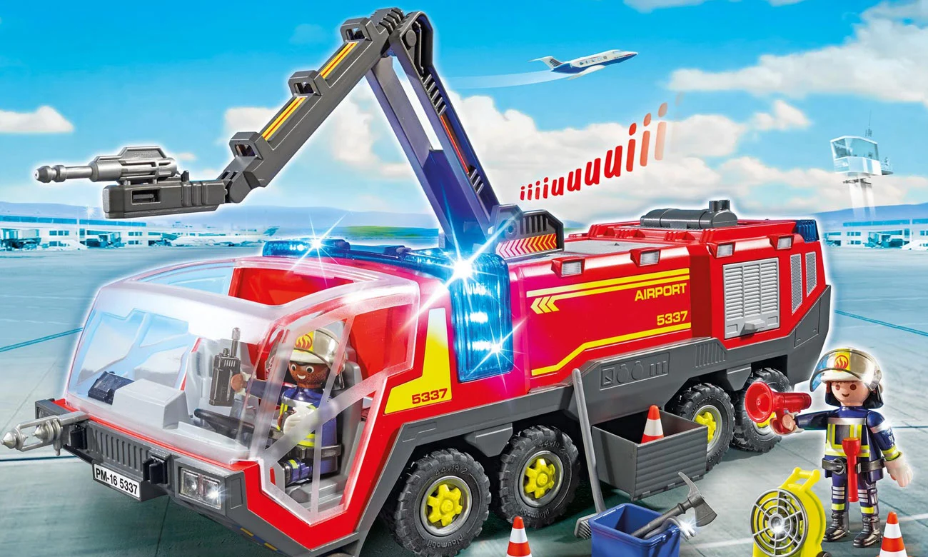 Playmobil City Action 71 371 Pojazd strażacki na lotnisku ze światłem