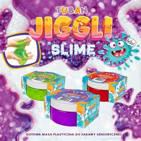 TUBAN Slime Jiggly - czerwony Truskawka 200g