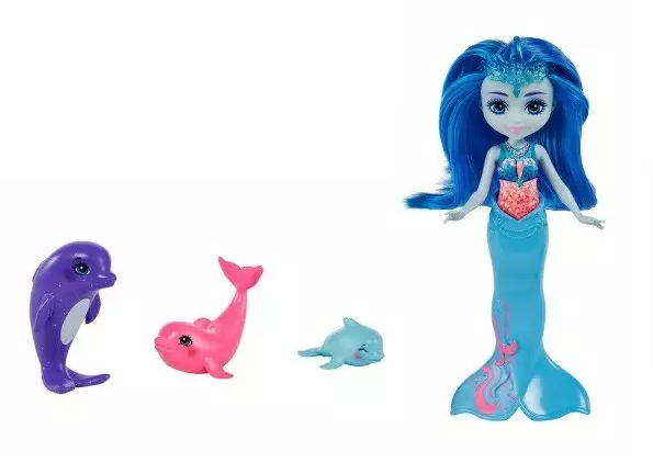 Mattel Lalka Enchantimals Rodzina Delfiny Dorinda Dolphin