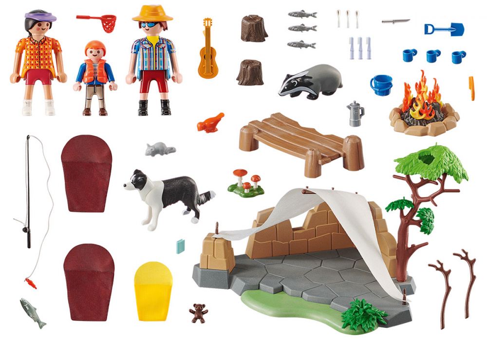 Playmobil Zestaw figurek Family Fun 70743 Rodzina na kempingu