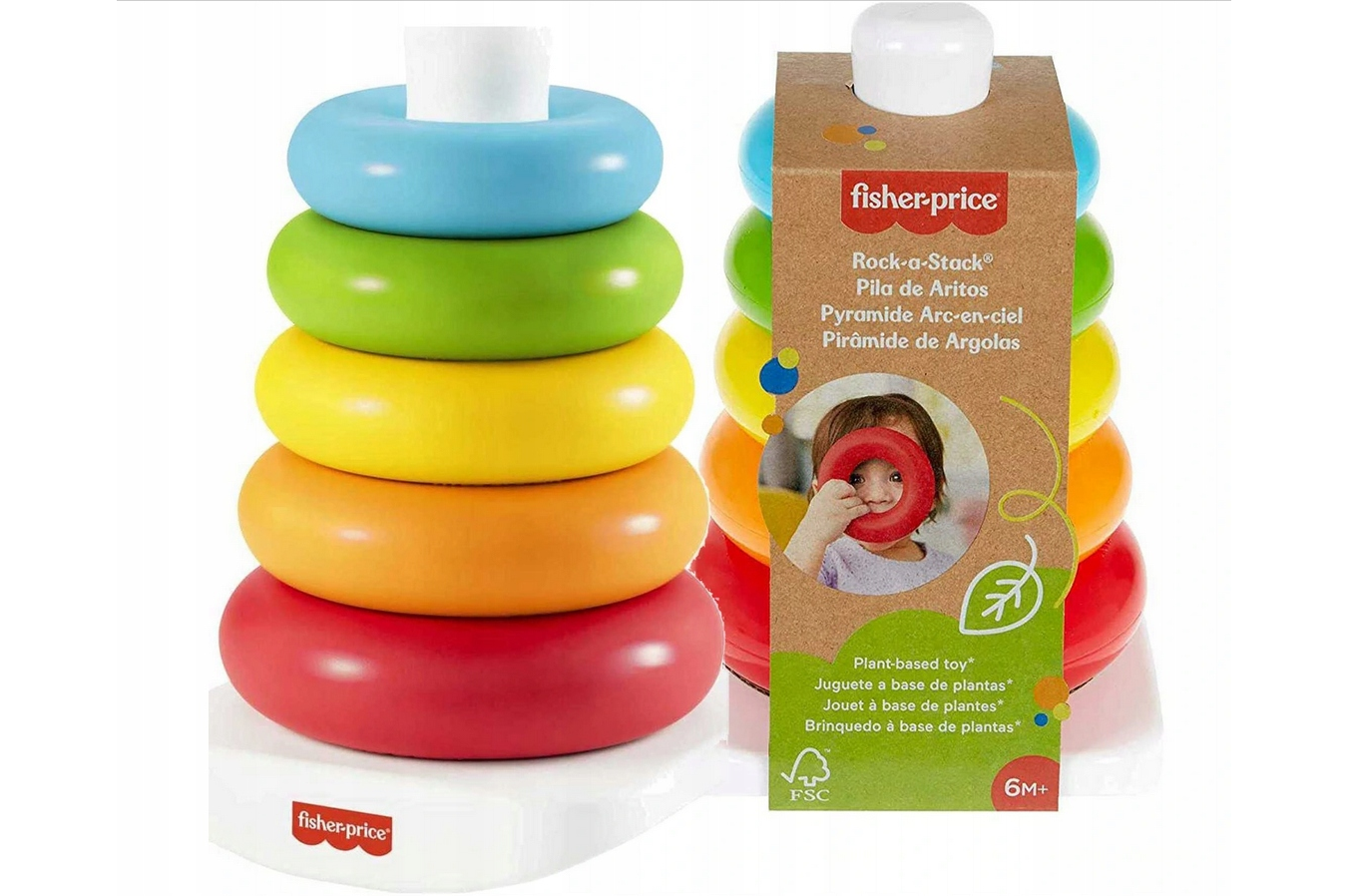 Fisher Price Eko Piramidka z kółek